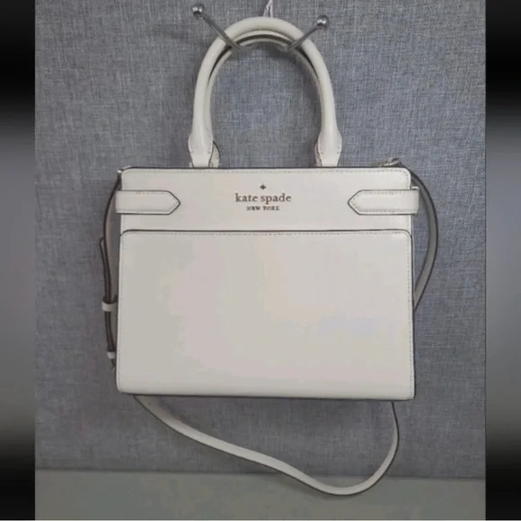 Kate Spade-New York Staci Satchel (White 🤍) - Picture 2 of 9
